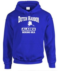 DUTCH HARBOR Bering Sea Alaska – crab fishing catch – Fleece Pullover Hoodie