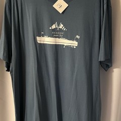 Seaside Blue Yacht Club Graphic Tee Shirt Mens 2XL Coastal Boutique New