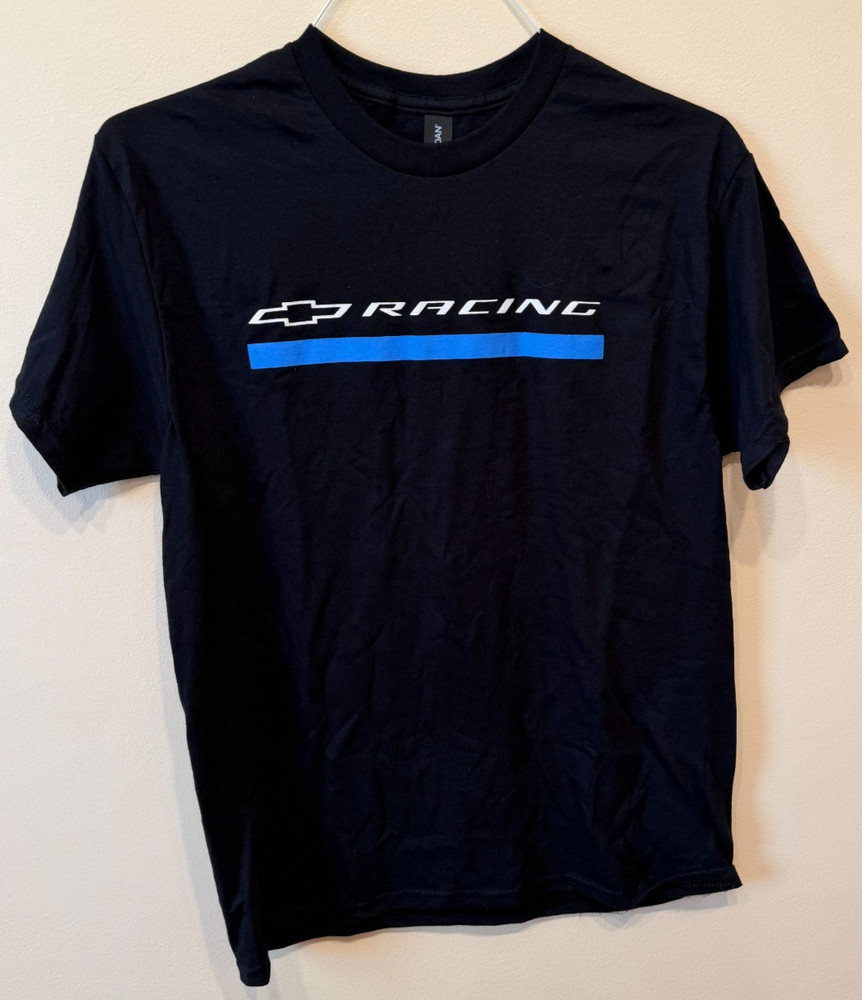 Chevrolet T Shirt Mens Medium Black Chevy Motors Racing Automotive Cars Trucks