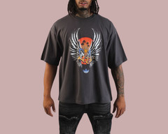 Adidas Originals LA Wings Retro Tee Utility Black Oversized T-Shirt Men’s Sz L