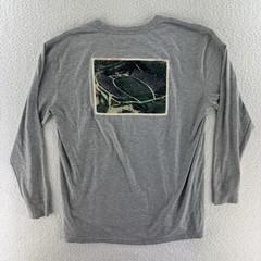 Onward Reserve UGA Georgia Bulldogs Sanford Stadium T Shirt XXL Long Sleeve Gray