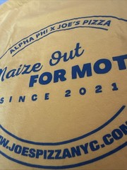 Joe’s Pizza Since 1975 NYC Shirt S Ann Arbor New York Maize Out Alpha Phi UMich