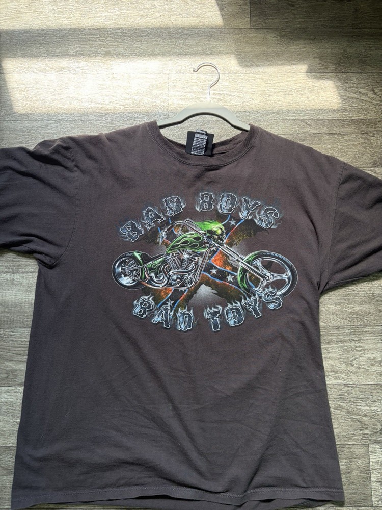 American Biker 3D Emblem T-Shirt Vintage 90s Tee size large
