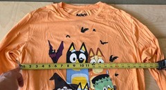 Bluey Fangtastic Orange Halloween Long Sleeve T Shirt Mens XL, Extra Large