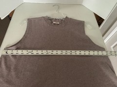 PACT Men’s Cool Stretch Tank Size XL Organic Cotton Taupe Sporty Sustainable