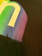 Barbie Ken Shirt Mens Medium Rainbow Retro Logo Mattel Kenough Movie Club Doll