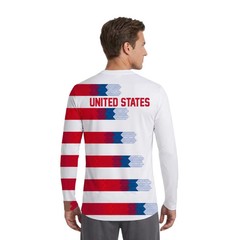 USA Soccer Jersey Replica White 1/4 Zip- PreSale. Ships in 7 days