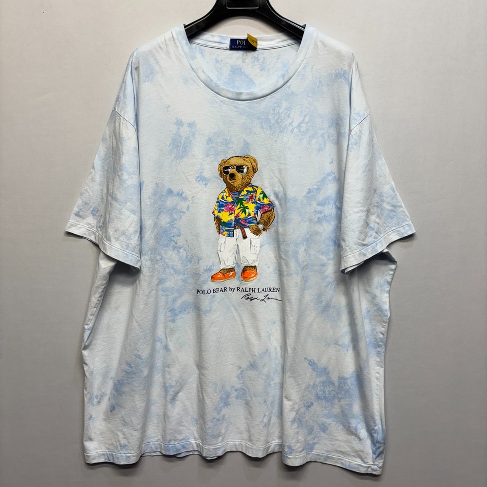 Polo Ralph Lauren Men Summer Polo Bear Print T-Shirt Tee Size 4XB 4X Big D113 19