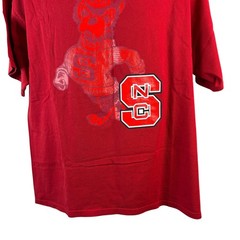Adidas NC State Wolfpack T-Shirt Men’s Large Red Tuffy Mascot Graphic Tee NCAA