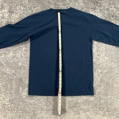 Vintage Volcom Shirt Mens Medium M Blue Long Sleeve Graphic Skater Logo 90s Y2K
