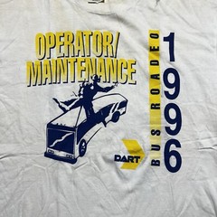 Vintage 1996 Operation Dart Bus Tour Rodeo Shirt Size XL