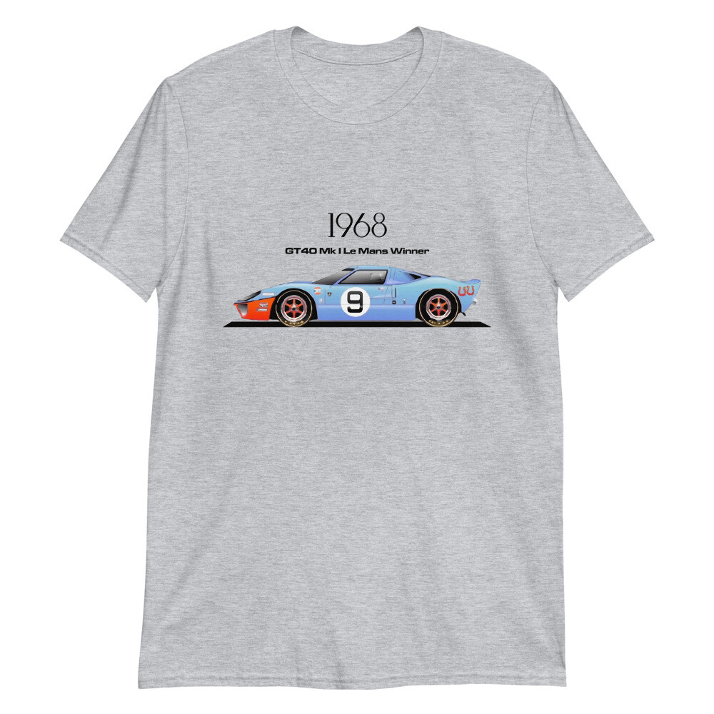 1968 Ford GT40 Mk I Endurance Race Car Short-Sleeve Unisex T-Shirt