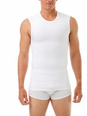 2 PACK HIGH Compression Muscle Shirt Tank Chest Binder USAShapewear STYLE 974