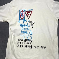 Rome Pays Off Jean Michel Basquiat Exhibit Exclusive T Shirt Mens Medium White