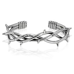 Punk Cuff Bracelets for Men, Gothic Stainless Steel Cuff Bangle – Adjustable …