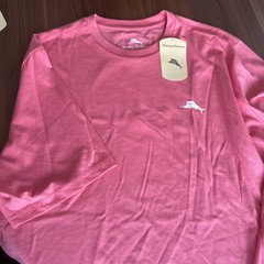 Tommy Bahama SZ L Mens SS Tshirt Tutti Frutti Peach Live The Island Cotton NWT