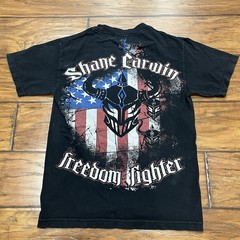Warrior International T-Shirt Men’s XS Black MMA Freedom Fighter Shane Carwin