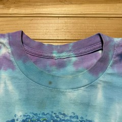 Vintage 90s 1993 Jerry Jaspar Dolphin Yin Yang Solar Eclipse Tie Dye Shirt XXL