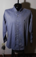 RALPH LAUREN Blue Long Sleeve “Blake” Shirt Men’s Size L