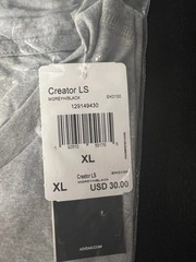 Adidas Creator LS Grey T-Shirt XL New with Tags Multicolor Men’s Casual Shirt