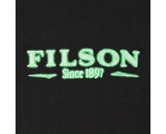 Filson Pioneer T-Shirt 20233185 Made In USA Black Neon Green Since 1897 Logo Tee