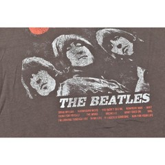 Elizabeth and James The Beatles Rubber Soul Graphic T-Shirt Black Size S Cotton