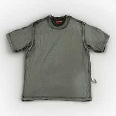 SUPREME T-Shirt OVERPRINT BOX LOGO S/S Top SS24 Green MEDIUM 100% COTTON