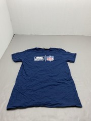 Bud Light Shirt Mens L Blue Official NFL Graphic Tee Cotton Jersey Crew Neck