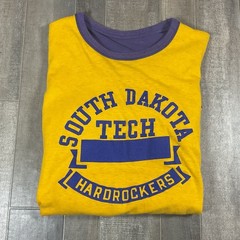VTG Champion 70s 80s South Dakota Tech Hard Rockers Reversible T Shirt Athletics