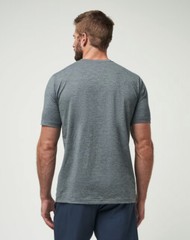 TRAVIS MATHEW SCENIC VISTA Performance Active Tee T-Shirt Heather Grey Sz L
