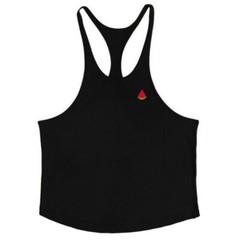 MENS PLAIN GYM VEST BODYBUILDING MUSCLE STRINGER VEST BACK TOP SINGLET SHIRTS