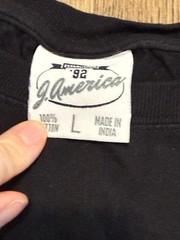 J. America Shirt Men’s Size Large, Black Purple Pink Blue, EVO Powersport Print