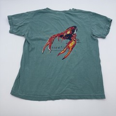 PHINS Apparel Youth Medium Comfort Colors Chalky Mint Green Fishing Fish