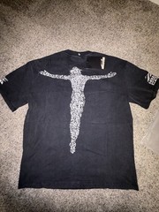 HELLSTAR Men’s Black Graphic Logo Print Crew Neck Short Sleeve T-Shirt Size M