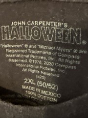 Mens John Carpenter’s Halloween The Night He Came Home Movie Tshirt Sz 2XL