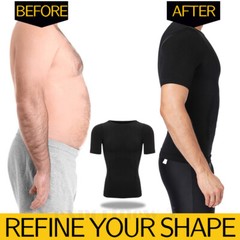 Fajas Para Hombres Faja Reductora De Hombre Men Tee Shaper Tummy Control T shirt