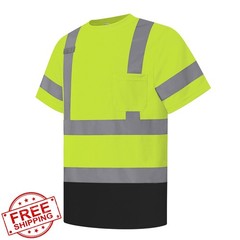 LIZMOF Hi Vis Shirt Yellow Black 4XL
