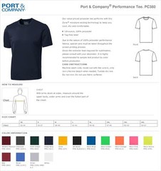Port & Company Mens Dri-Fit Workout Sports Moisture Wicking Gym T-Shirt M-PC380