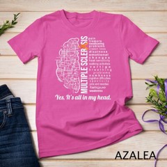 Multiple Sclerosis Awareness MS Survivor Head Warrior Unisex T-shirt
