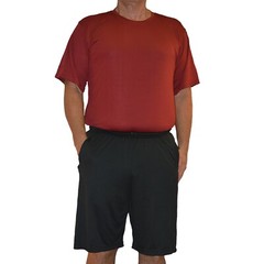 Big and Tall Athletic Birdseye Mesh Activewear Crewneck Short Sleeve Crew Shirt