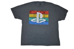 PlayStation Mens Big & Tall Sony PlayStation Distressed Graphic Shirt New 3XLB