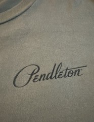 Pendleton Mens Bison Graphic T-Shirt Buffalo Sunset Heritage Khaki Tee Men’s L