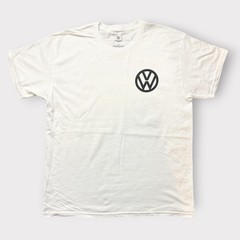 Volkswagen Dogs in Beetle Convertible Graphic T-Shirt White Large VW Logo Tee