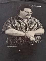 VINTAGE 1996 Hello Jerry Newman Seinfeld T-Shirt Black XL 90s 1997 Promo USA