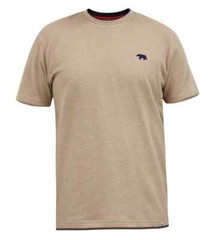D555 Duke Big Mens Stone Waffle Textured T-Shirt 2XL 3XL 4XL 5XL 6XL (601614)