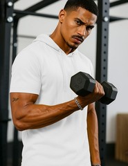 Men’s Short Sleeve Hoodies Cotton Summer Sweatshirt Breathable Workout Shirts US