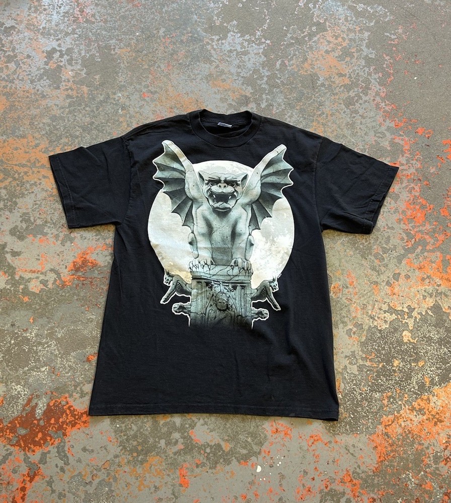 Vintage Fashion Victim Gargoyle 90s T Shirt Horror Art AOP Tee FV Archive Sz. L