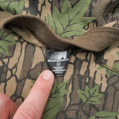Vintage Camouflage T Shirt Adult Medium Brown Green Tree Bark Ace Sportswear 80s
