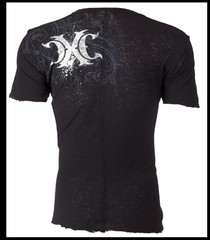 XTREME COUTURE by AFFLICTION Black OUTLAW Short Sleeve Slim Fit T-shirt NWT