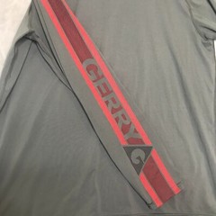 Gerry Shirt Men XL Grey Red Crew Outdoor Casual Stretch Base Layer Logo Adult